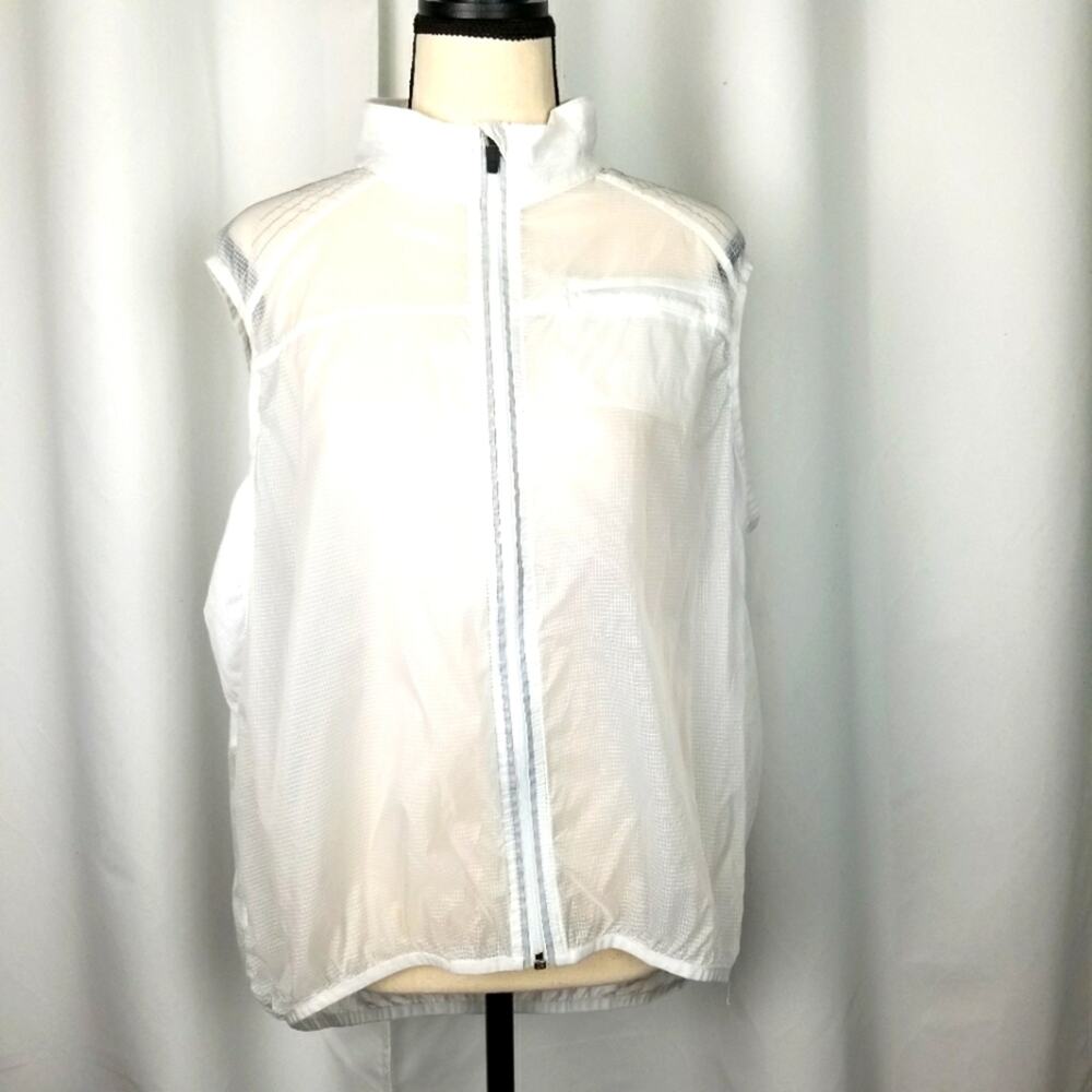 Fabletics Women White Vest Size XL